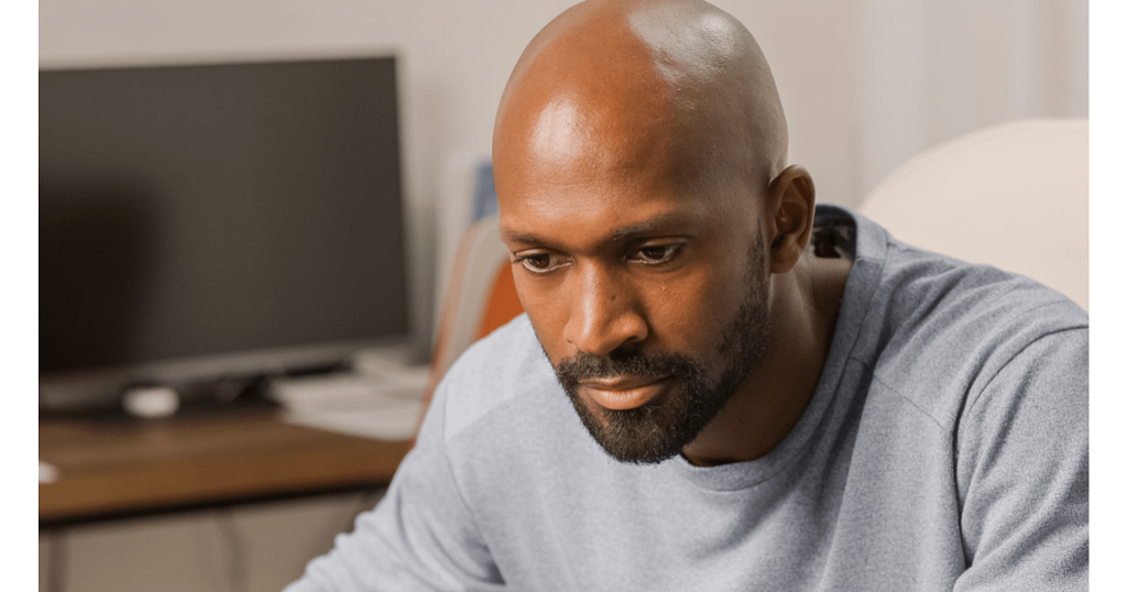 Young Bald Men- How to Cope With Devastating Hair Loss - Anxiety Admission